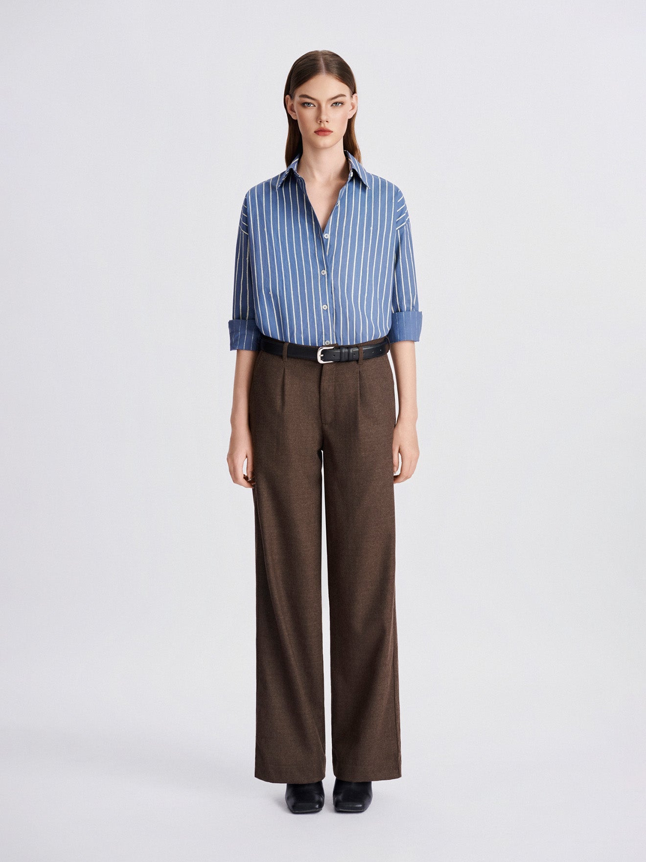 Espresso Wide-Leg Trousers