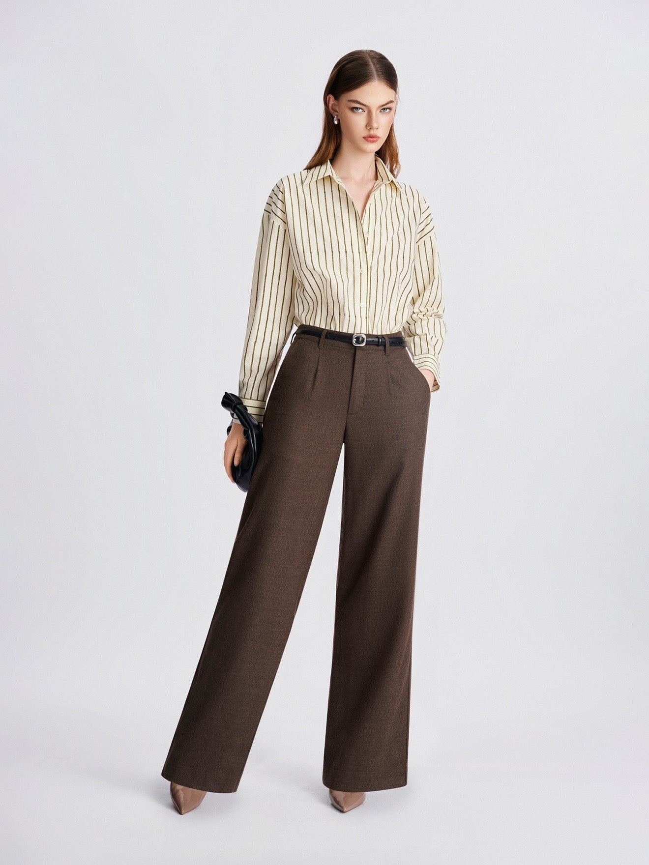 Espresso Wide-Leg Trousers