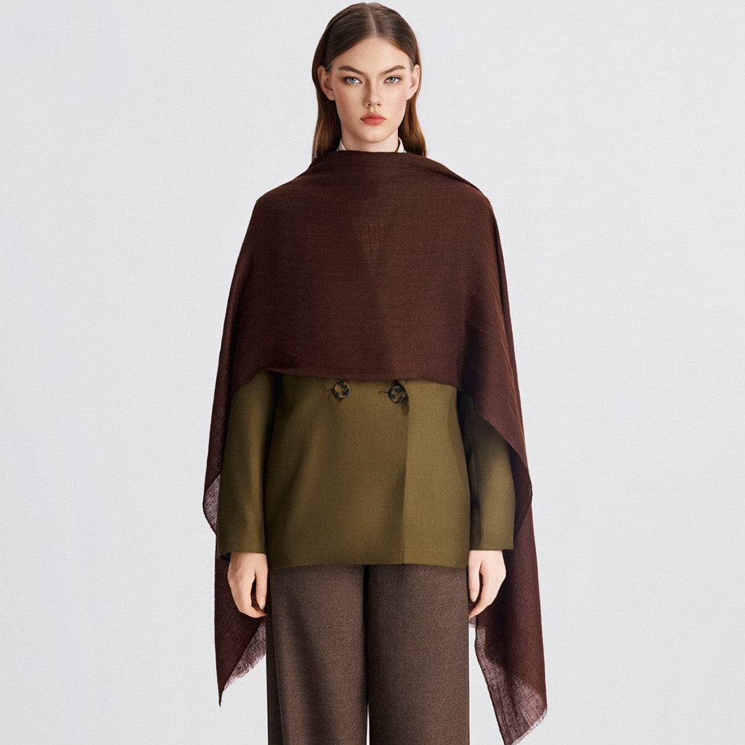 Espresso Cashmere Scarf