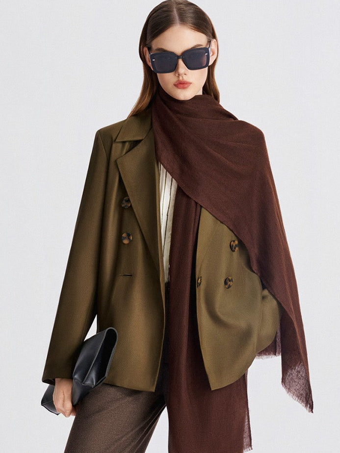 Espresso Cashmere Scarf